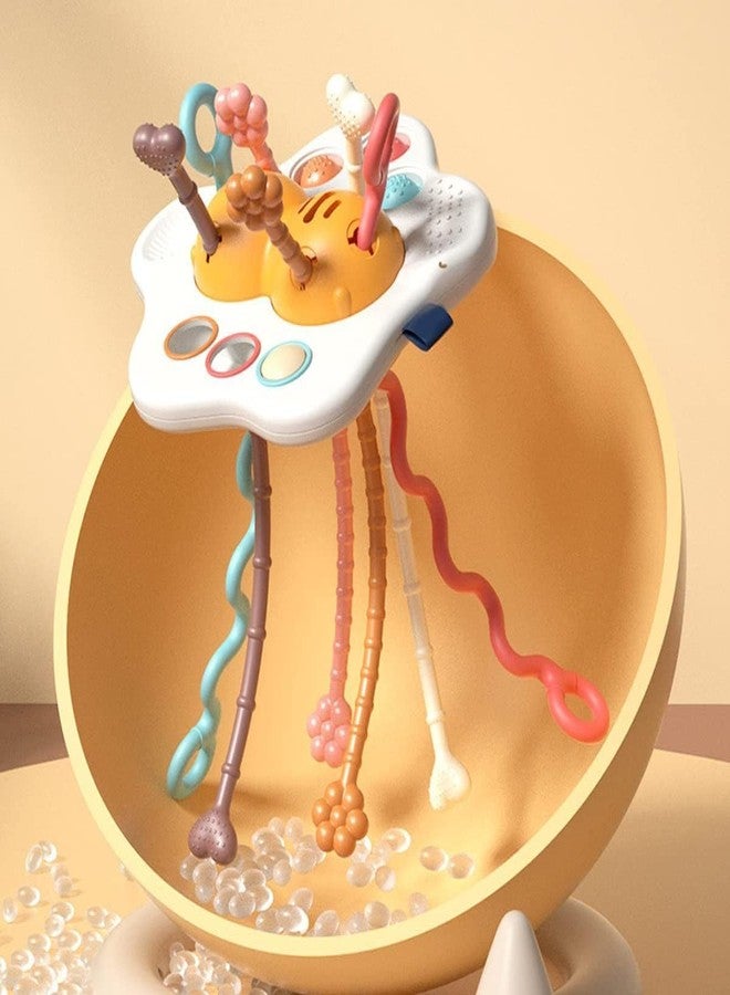 Yetli Star Food Grade Silicone Pull String Learning Toy for Kids - Baby Sensory Travel and Teething Toys, Ideal for 6-12-18 Months Toddler Exploration, Multicolor - Image 3