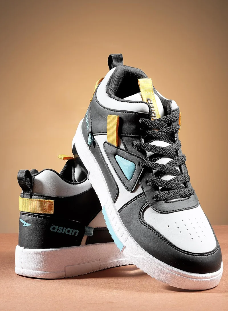 أسيان حذاء رياضي رمادي فاتح وأسود للرجال والأولاد