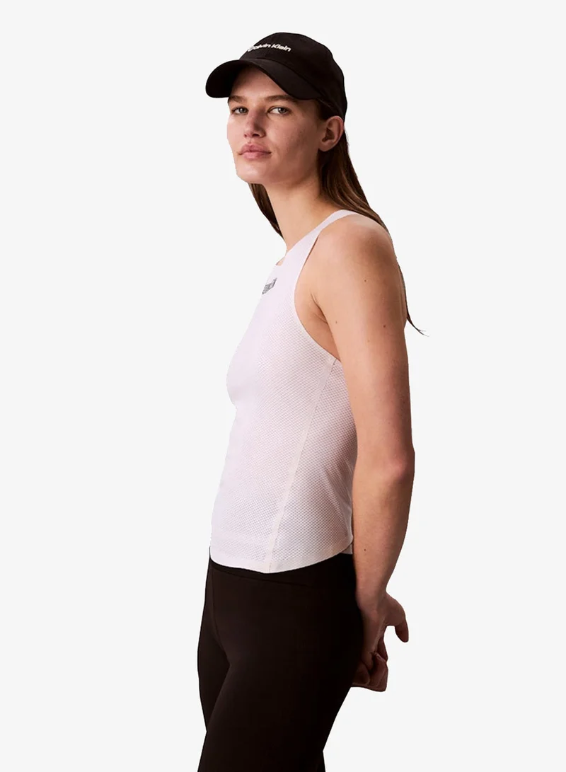 Calvin Klein Sports Brilliant White Intense Power Mesh Tank for Women | Best Price UAE