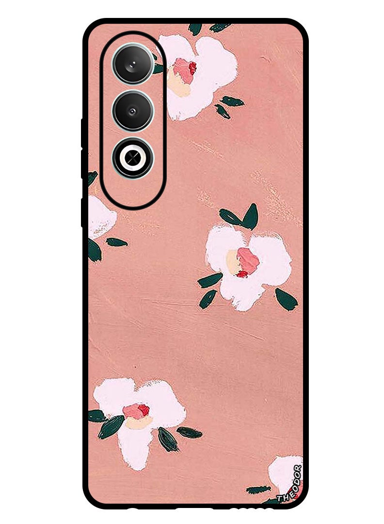 Theodor Protective Case Anti Scratch Shock Proof Bumper Cover For Oppo K12 Peach Flowers - Image 1