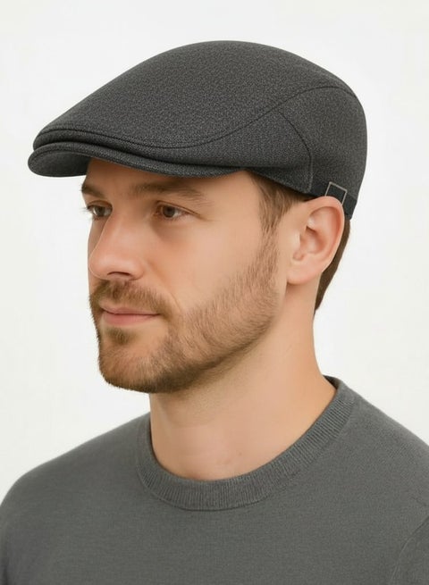 Men's Flat Cap Newsboy Irish Hat - Driving Cabbie Hunting Cap, Adjustable, Breathable