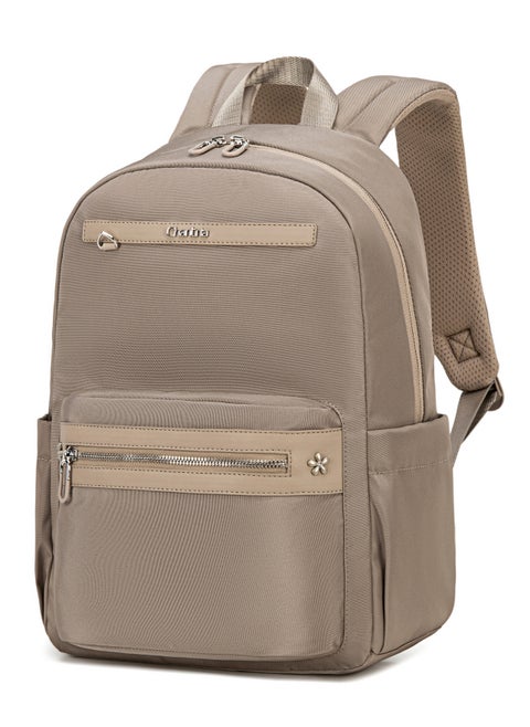 Chantria Premium Water-Resistant Computer Backpack for Women Multifunctional Anti-Theft Lightweight Daypack for Casual Travel Office School College, CB00649-Khaki