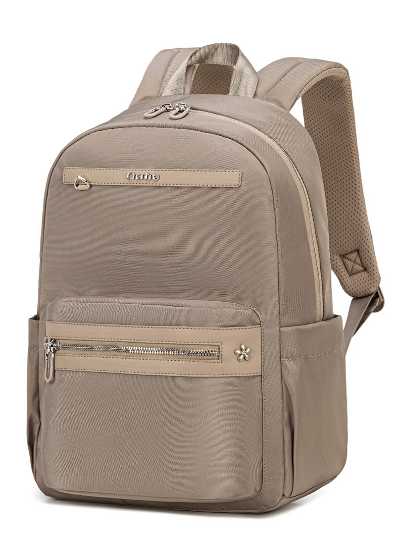 Chantria Chantria Premium Water-Resistant Computer Backpack for Women Multifunctional Anti-Theft Lightweight Daypack for Casual Travel Office School College, CB00649-Khaki  - Image 1