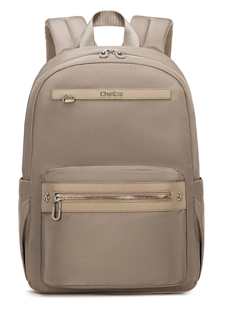 Chantria Chantria Premium Water-Resistant Computer Backpack for Women Multifunctional Anti-Theft Lightweight Daypack for Casual Travel Office School College, CB00649-Khaki  - Image 2