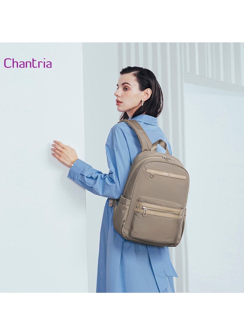 شانتريا - Chantria Premium Water-Resistant Computer Backpack for Women Multifunctional Anti-Theft Lightweight Daypack for Casual Travel Office School College, CB00649-Khaki - Image 1