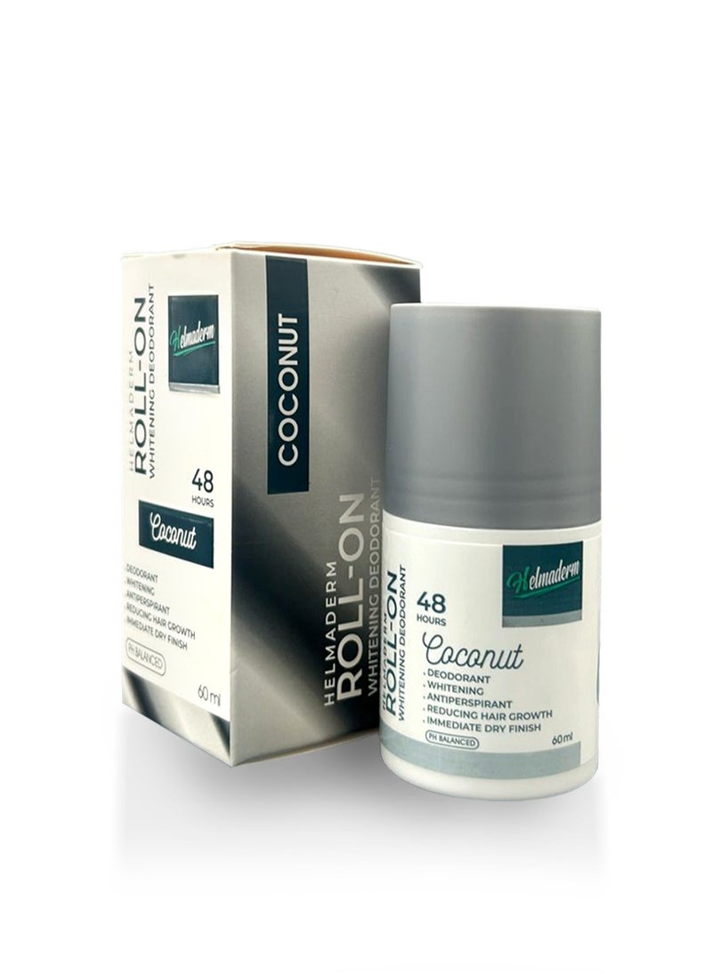 HelmaDerm Deodorant Whitening Roll-on Hair Reducer With Coconut 60ml 