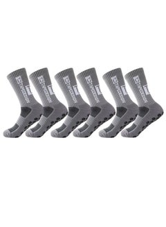TAYRAN Men's Anti Slip Football Socks, Mens Grip Socks Soccer Non Slip Socks for Men Anti Slip Socks Grippers Non Skid Training Athletic Socks, sport socks(3 pairs） 