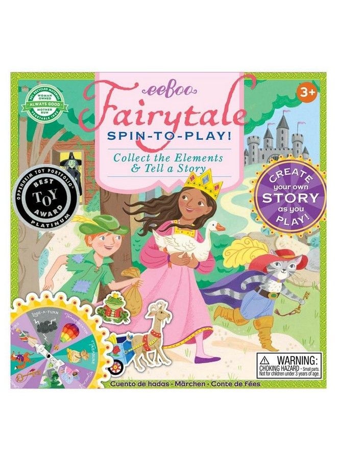 eeboo : Fairytale Spinner Collect The Elements & Tell A Story Create Your Own Story As You Play For 2 To 4 Players For Ages 5 And Up  - Image 3