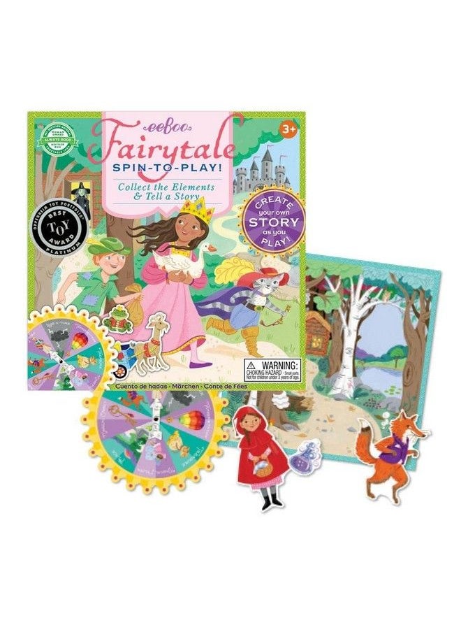 eeboo : Fairytale Spinner Collect The Elements & Tell A Story Create Your Own Story As You Play For 2 To 4 Players For Ages 5 And Up  - Image 4
