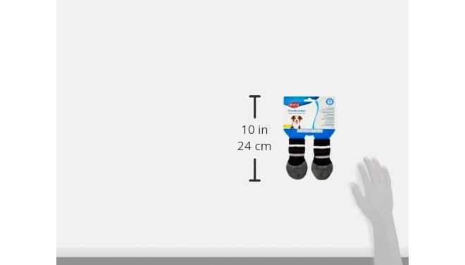 Trixie Dog Socks Non-Slip with All-Round Rubber Coating M-L 2 Pcs Black - Image 5