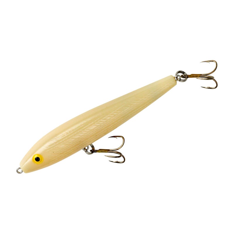 Rebel Jumpin' Minnow Fishing Lure, Bone, 3 1/2-Inch, 3/8-Ounce - Image 1
