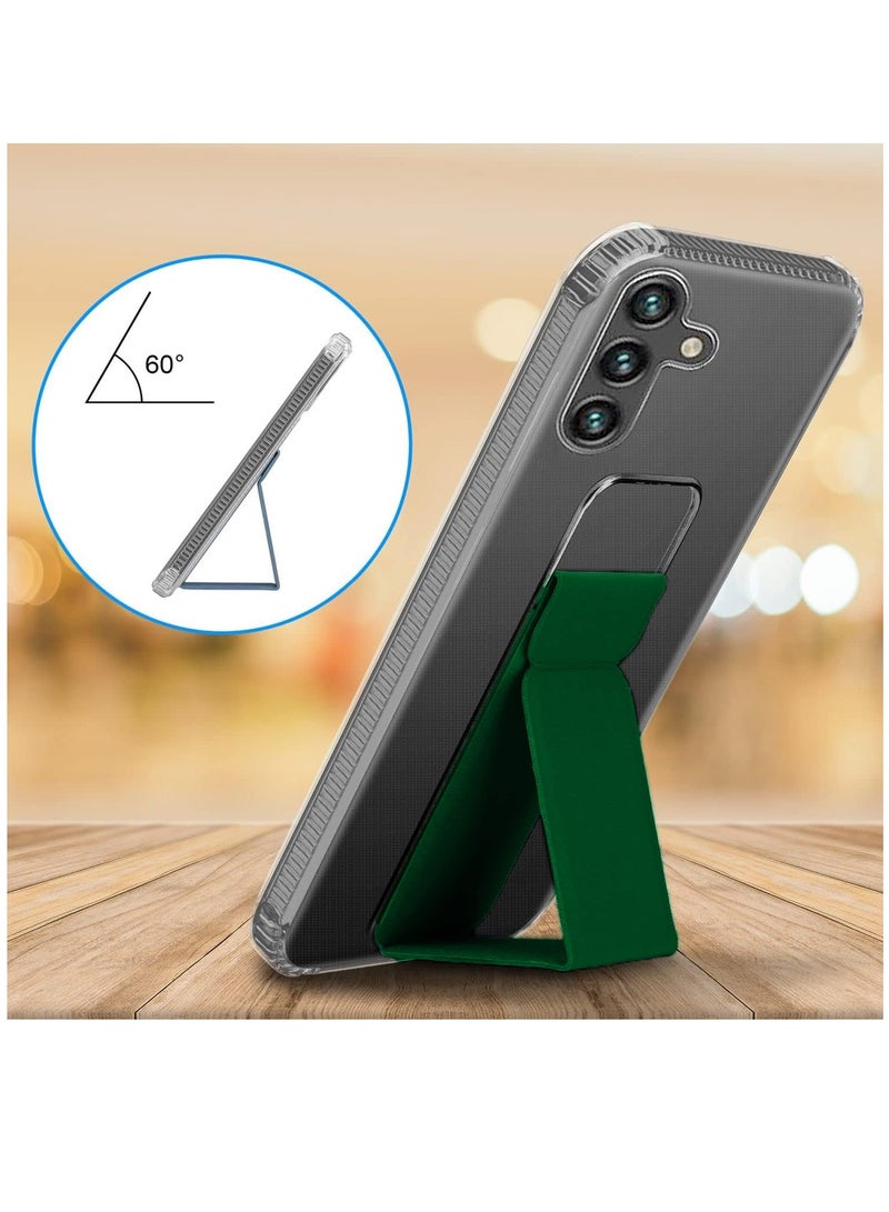 Wtech TPU Hand Grip Air Pillow Case Cover For Samsung Galaxy A35 5G 2024 Clear/Dark Green - Image 3