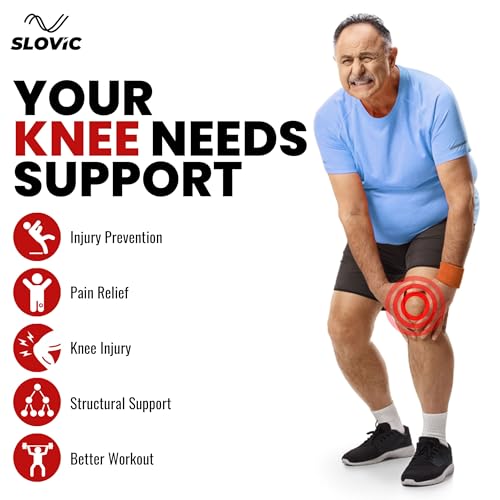 SLOVIC Knee Support for Men | Knee Caps for Women Pain Relief | knee support for women | Knee Cap for Men | Knee Pain relief products | Knee Support for Gym, Arthritis, Knee Pain | Free Size - Image 5