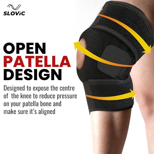 SLOVIC Knee Support for Men | Knee Caps for Women Pain Relief | knee support for women | Knee Cap for Men | Knee Pain relief products | Knee Support for Gym, Arthritis, Knee Pain | Free Size - Image 3