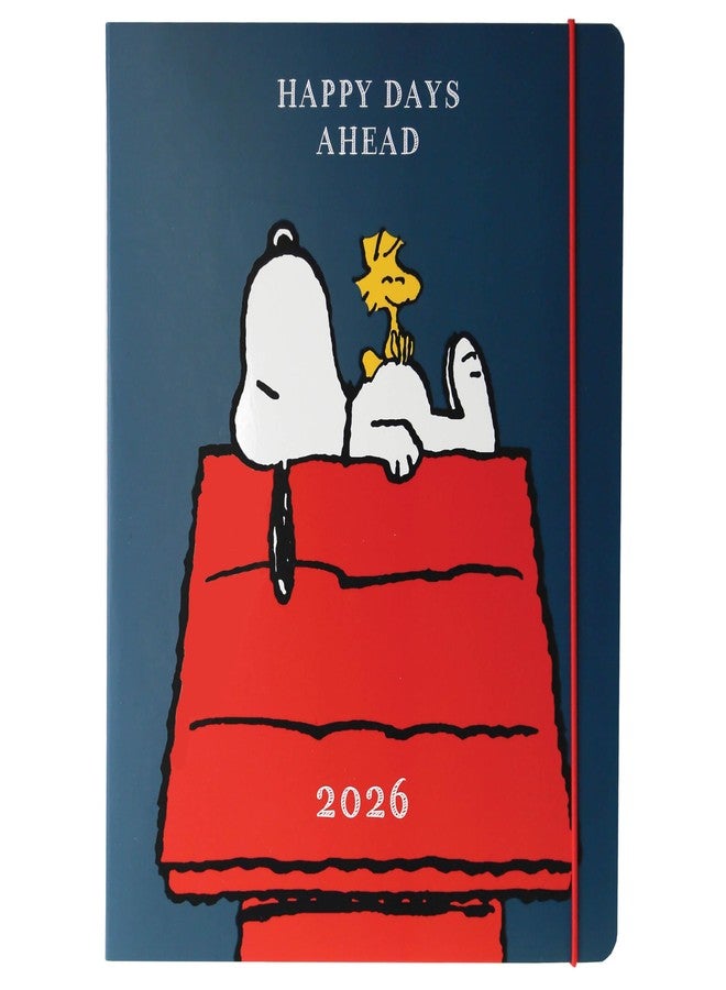 Graphique 18 Month Planner/Calendar by Graphique, July 2025 - Dec. 2026 Peanuts Happy Days Ahead Monthly Planner, Holidays, Notes Pages, 8” x 10” - Image 1