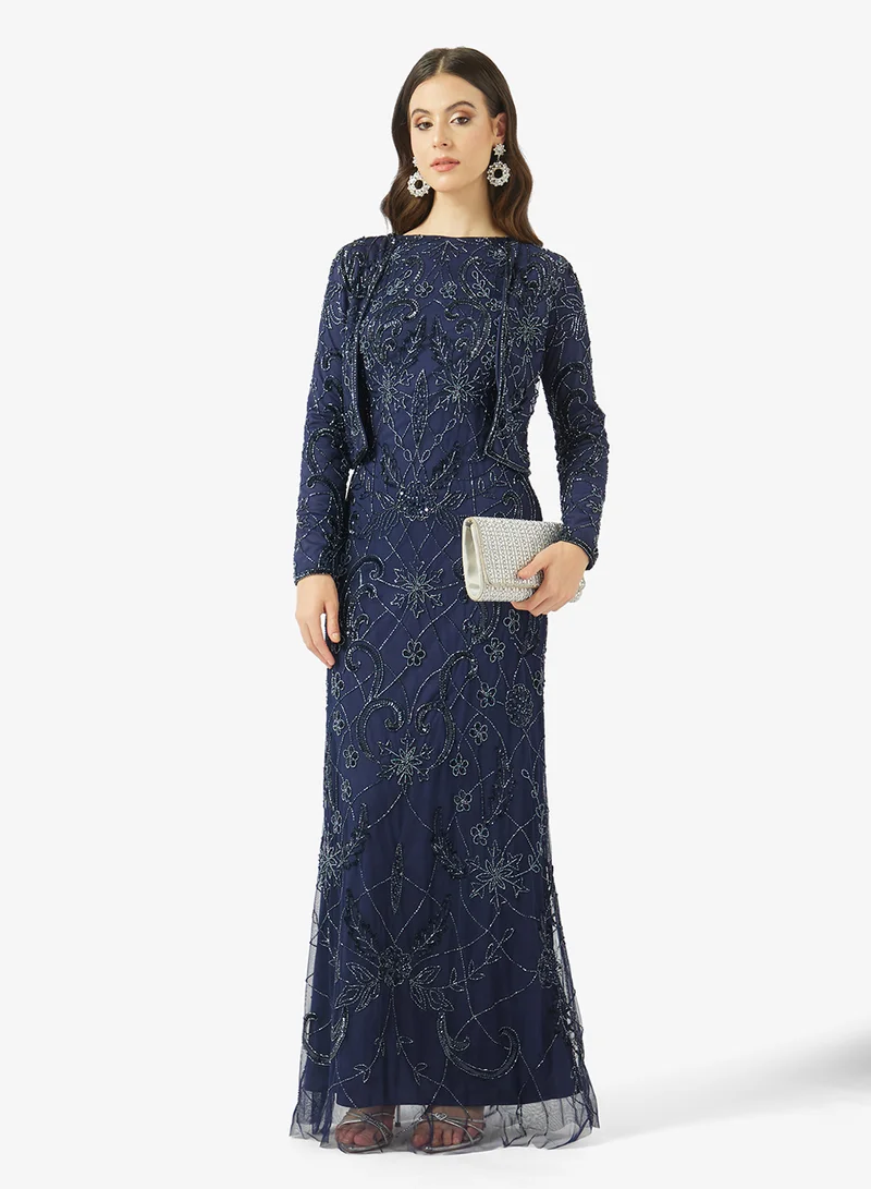 Maryisa  Square Neck Maxi Dress for Women | Best Price UAE