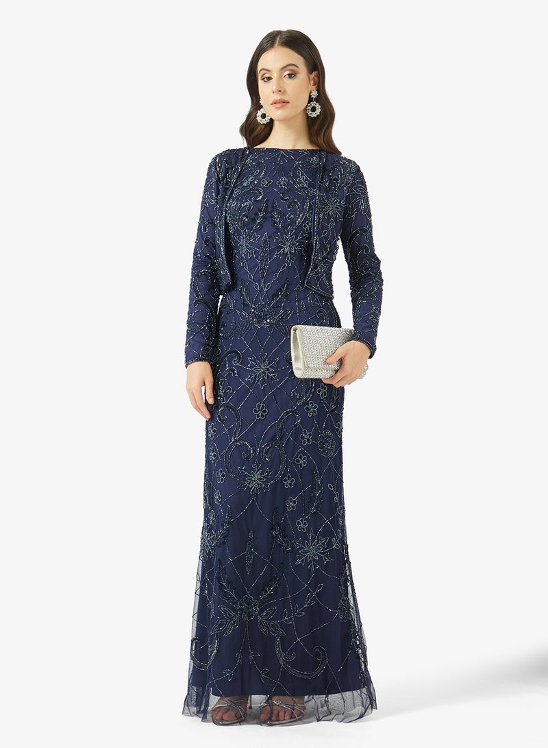 MARYISA Square Neck Maxi Dress - Image 5
