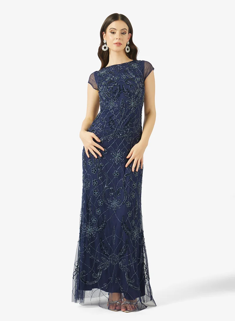 Maryisa  Square Neck Maxi Dress for Women | Best Price UAE