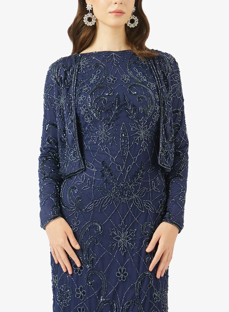 Maryisa  Square Neck Maxi Dress for Women | Best Price UAE