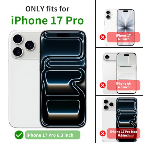 Jiunai for iPhone 17 Pro Case Wallet Card Holder for 2 Cards CC IDs License Hidden Slide Card Slot Pocket Hybrid Protective Phone Case for iPhone 17 Pro 6.3’’ 2025 Women Men - Black - Image 2