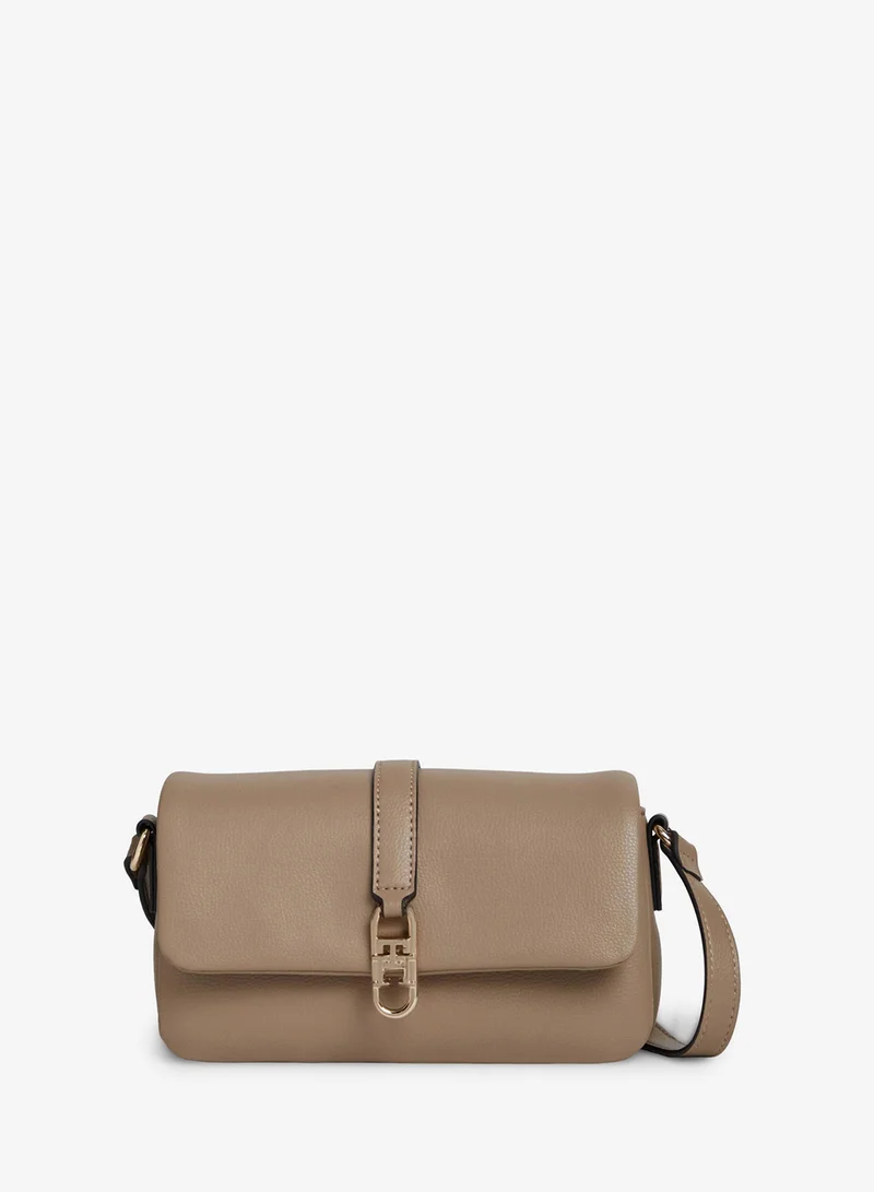 TH Monogram Flap Closure Crossbody Bag