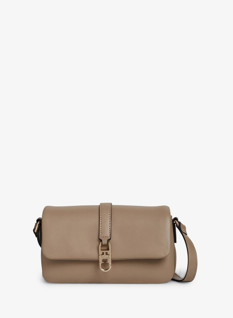 TOMMY HILFIGER TH Monogram Flap Closure Crossbody Bag - Image 1