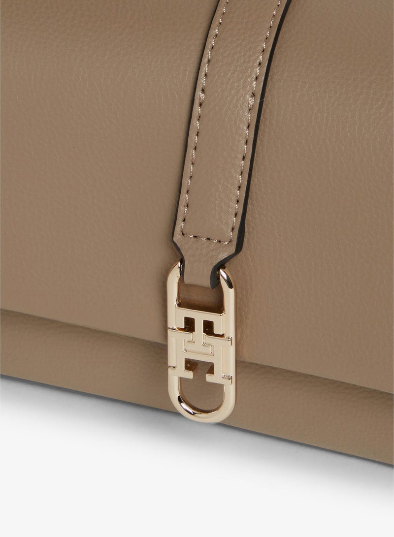 TOMMY HILFIGER TH Monogram Flap Closure Crossbody Bag - Image 3