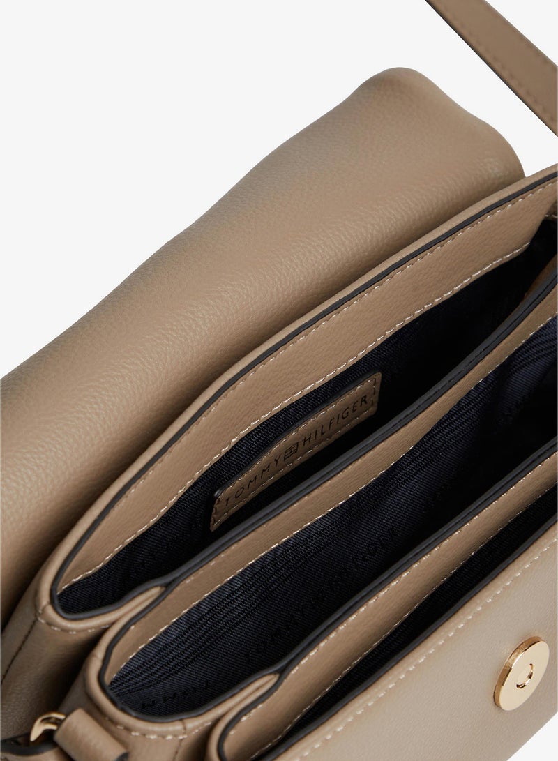 TOMMY HILFIGER TH Monogram Flap Closure Crossbody Bag - Image 5
