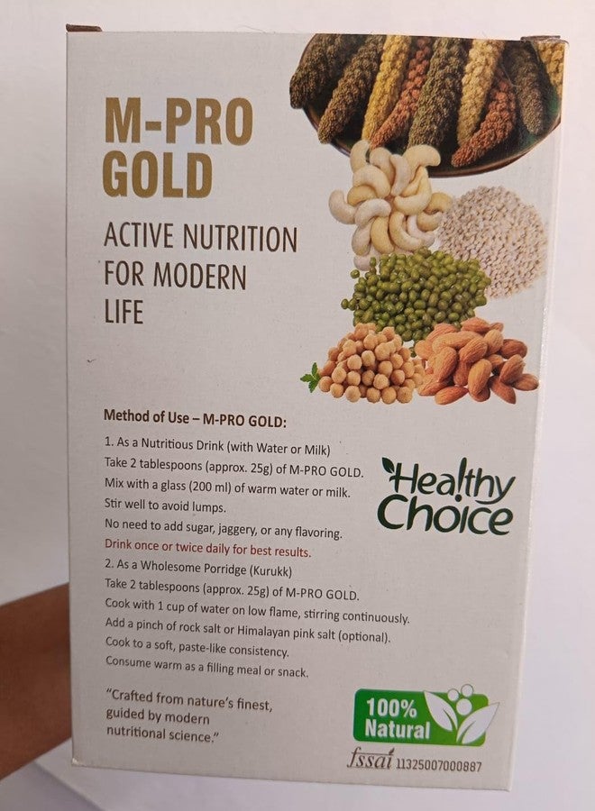 M-Pro Gold Natural Multi-Millet Mix, Gluten-Free, No Added Sugar, 100% Natural - Image 2