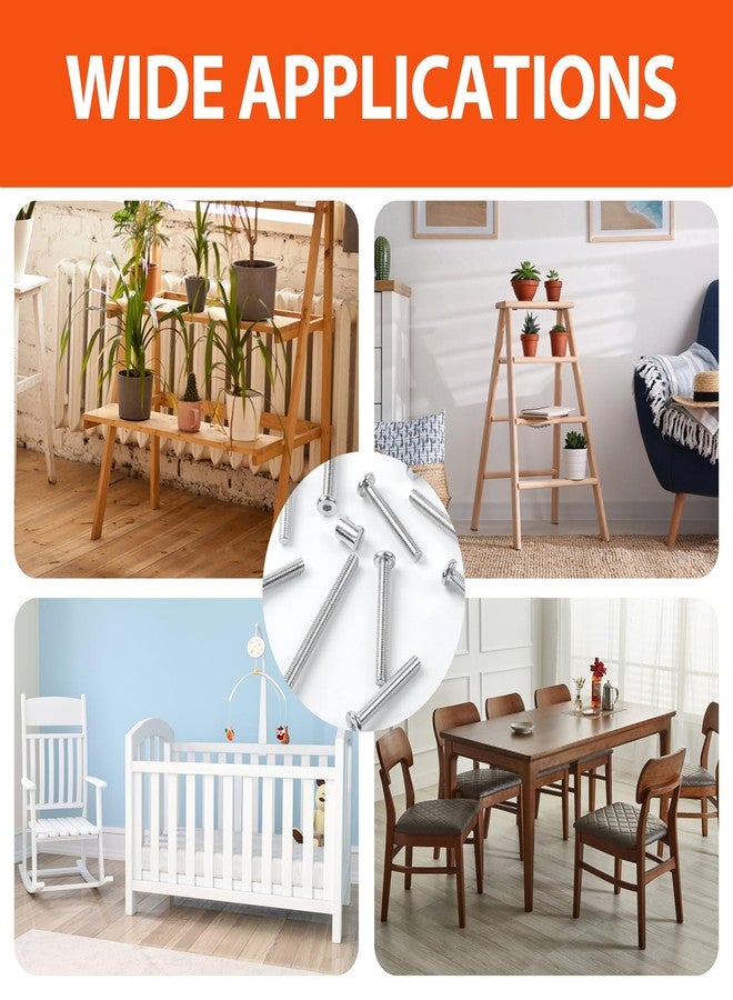 Socell مسامير رأس سداسية من Socell، مقاس M8x10 مم، مسامير أثاث، 30 قطعة، مقاس M8x1.25، مصنوعة من الفولاذ المقاوم للصدأ 304 18-8، مسامير تثبيت، مسامير أثاث، مفتاح سداسي مرفق - Image 5