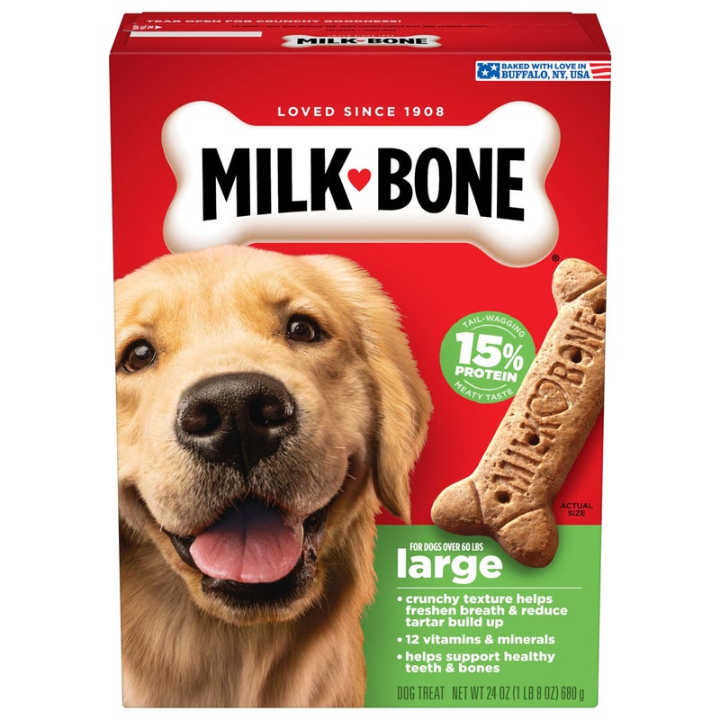 Milk-Bone Original Dog Treats Biscuits for Large Dogs, 24 Ounces (Packaging May Vary) - Image 1