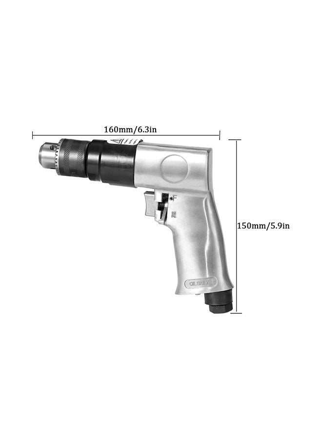 NIBEMINENT Reversible Air Drill Professional Black/Silver 19 X 5 16centimeter  - Image 2