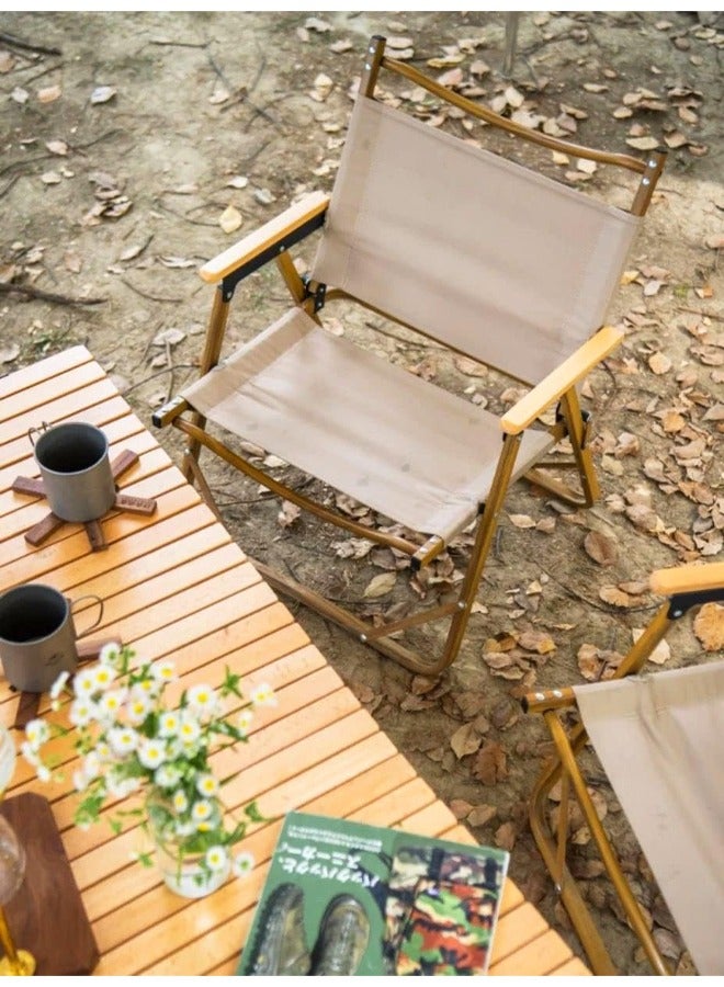 كادي ون كرسي تخييم محمول قابل للطي خفيف الوزن للتخييم والمشي لمسافات طويلة والحديقة متعدد الاستخدامات - Image 4