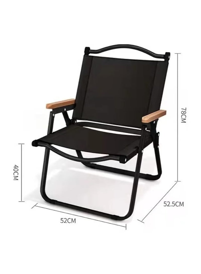 كادي ون كرسي تخييم محمول قابل للطي خفيف الوزن للتخييم والمشي لمسافات طويلة والحديقة متعدد الاستخدامات - Image 3