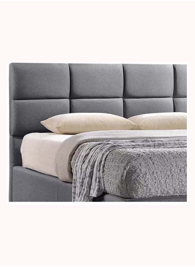 FSH Furniture - Contemporary Platform Queen Size Without Mattress Dark Gary 160x200 cm - Image 1