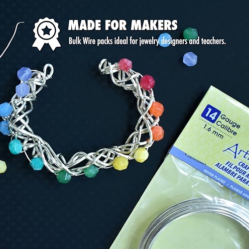 Artistic Wire سلك فني، سلك نحاسي مقاوم للتآكل بسمك 10 قياس، 25 قدم - Image 5