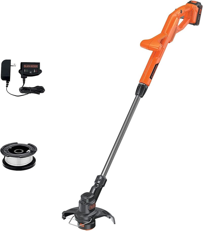 BLACK+DECKER 20V MAX String Trimmer Edger Cordless, 10-Inch Electric Weed Wacker with Automatic Feed Spool Kit (LST201) - Image 1