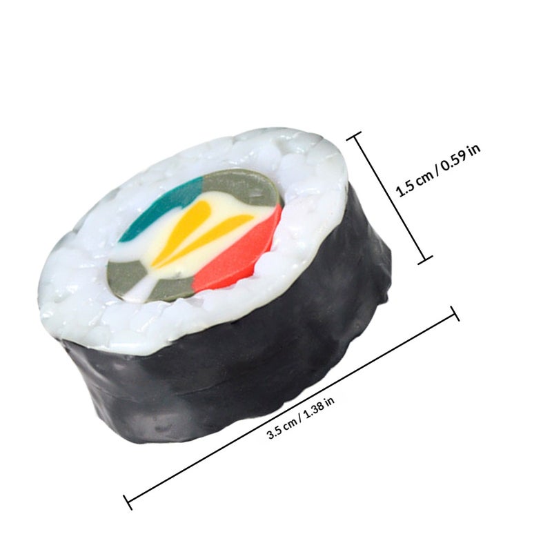 4pcs Realistic Fake Prop Sushi Onigiri Models For Kids Play And Display Decoration Simulation Toy Sushi Model - Image 2