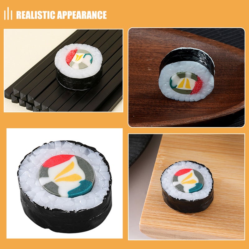 4pcs Realistic Fake Prop Sushi Onigiri Models For Kids Play And Display Decoration Simulation Toy Sushi Model - Image 3