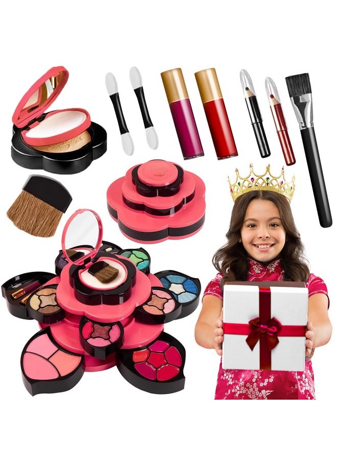 Toysical Toysical Makeup Kit for Teens - Flower Makeup Palette Gift Set for Teen Girls and Women - Makeup for Girls 10-12 - Petals Expand to 3 Tiers - Variety Shade Array - Full Starter Kit for Beginners  - Image 1