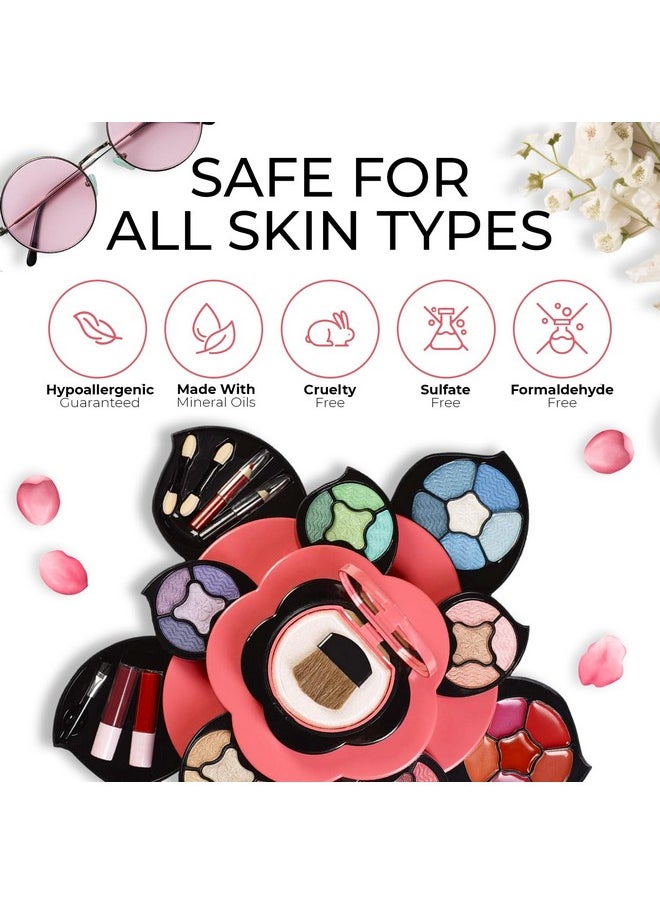 Toysical Toysical Makeup Kit for Teens - Flower Makeup Palette Gift Set for Teen Girls and Women - Makeup for Girls 10-12 - Petals Expand to 3 Tiers - Variety Shade Array - Full Starter Kit for Beginners  - Image 4