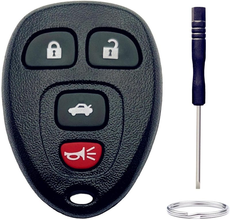 ADUDS Key Fob Shell Replacement for Buick Lucerne/Chevy Impala Monte Carlo/Cadillac DTS 4 Button Car Keyless Entry Remote Control Key Fob Case Cover (4 Button-A) - Image 1