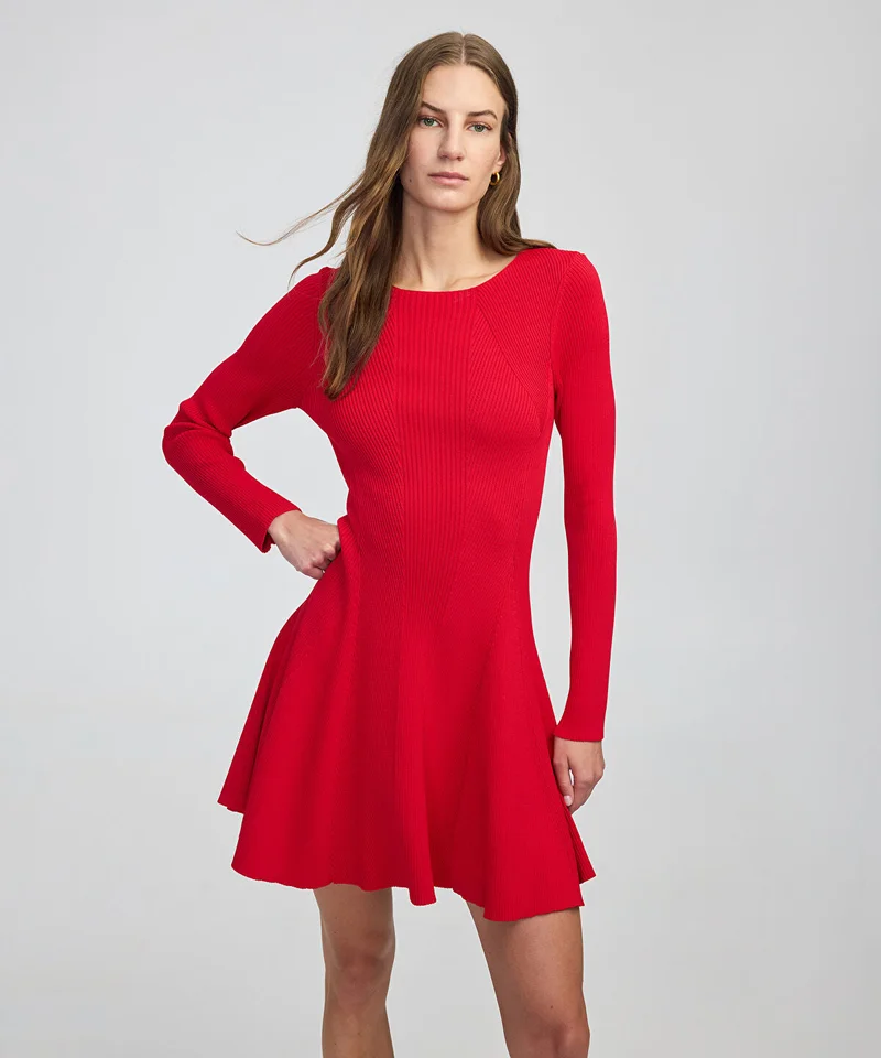 ابيكول Ribbed Knit Dress