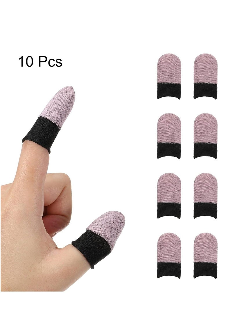 Generic - Finger Sleeves for Gaming, Gamer Thumb Sleeves Mobile Gaming Stabilizer Compression Support Sleeve, PUBG Finger Gloves for Gaming Gloves COD Mobile Phone Game Finger Covers Wrap, 5Pairs - Image 1