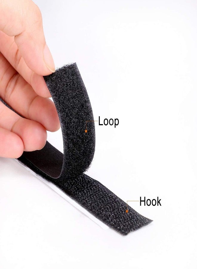 TAVASYA 20 mm Regular Hook Tape and Regular Loop Tape_25 MTS Each_Black Color TYMPCS163 - Image 2