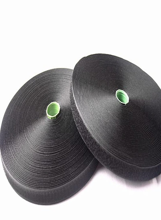 TAVASYA 20 mm Regular Hook Tape and Regular Loop Tape_25 MTS Each_Black Color TYMPCS163 - Image 1