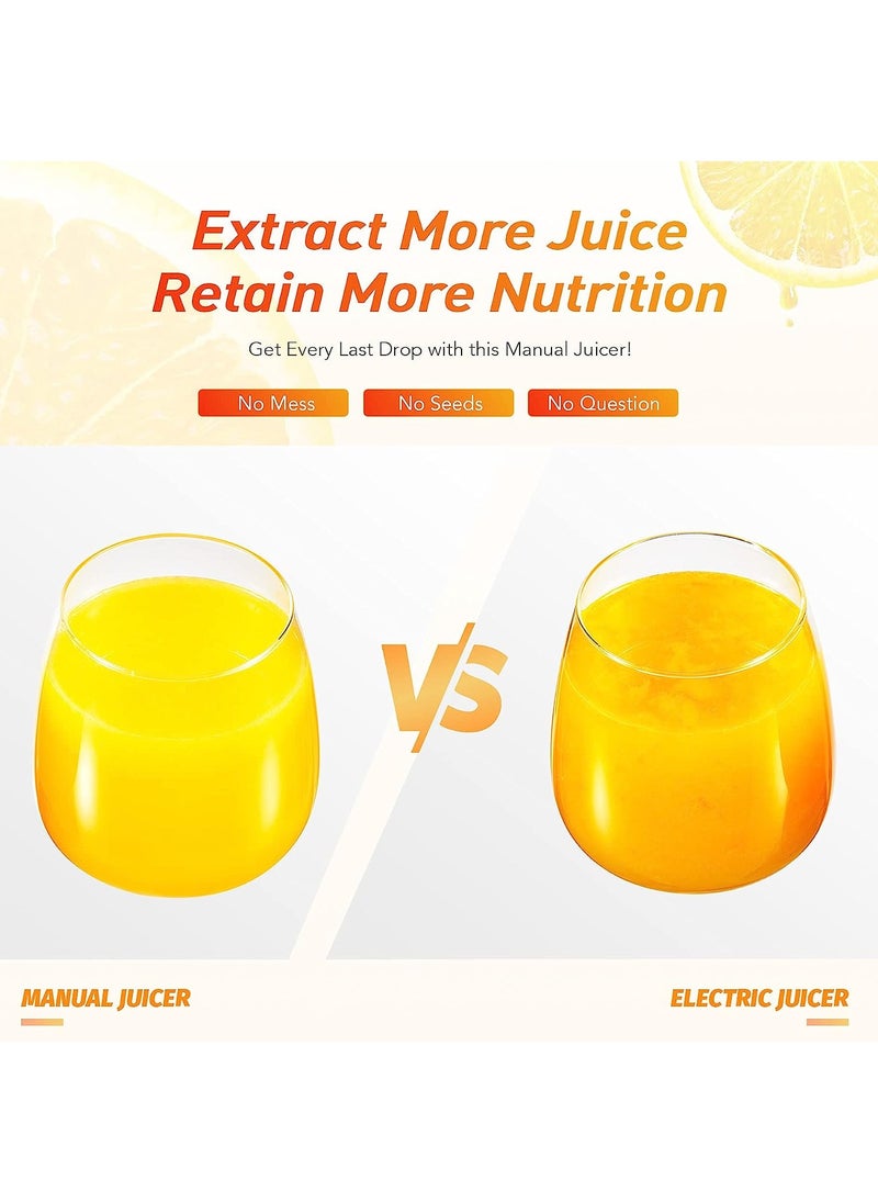 ProPremier - Juicer Hand Press Manual Fruit Juice Squeezer Orange Lemon Pomegranate Black - Image 1