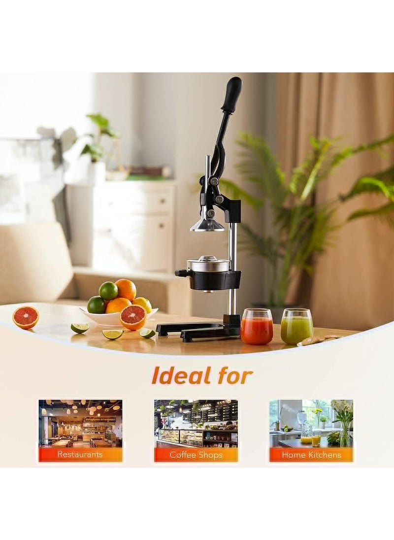 ProPremier - Juicer Hand Press Manual Fruit Juice Squeezer Orange Lemon Pomegranate Black - Image 1