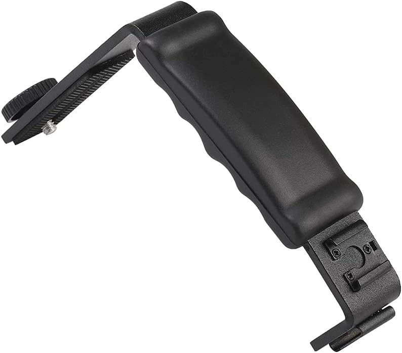 Leshareselect L-Shape Flash Bracket with Dual Flash Cold Shoe Mount Tripod Screw Versatile for Camcorder Microphone DSLR Canon/Nikon/Sony/Yongnuo/Flash Stand - Image 2