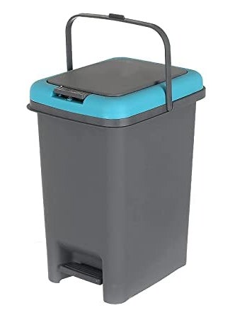 QUALIZA QUALIZA Plastic PressTop StepOn Push Pedal Dustbin Two Way open as Push Open Pedal Open Door Lid For Home Kitchen Office Bathroom Garbage with Lid  - Image 2